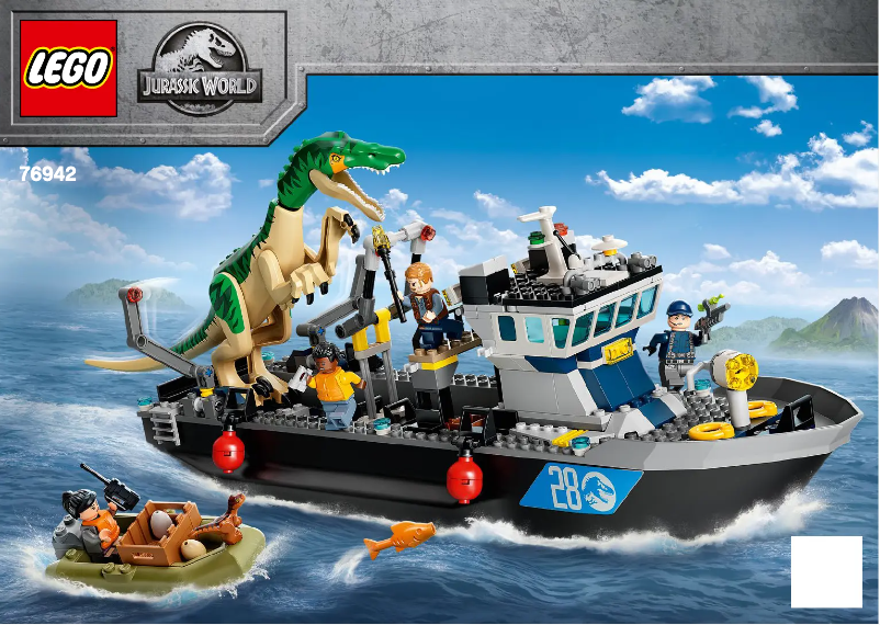 Page 1 de la notice Consignes visuelles Lego Jurassic World 76942