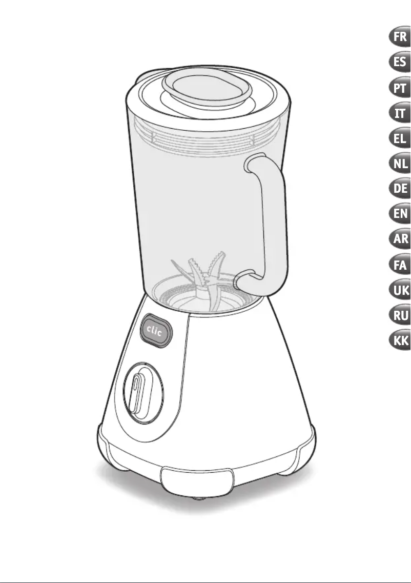 Page 1 de la notice Manuel utilisateur Tefal Blendforce Maxi Glass BL2338
