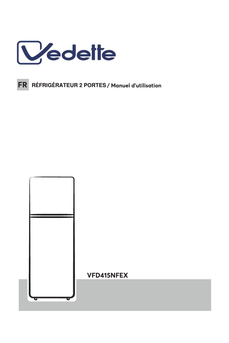 Page 1 de la notice Manuel utilisateur Vedette VFD415NFEX
