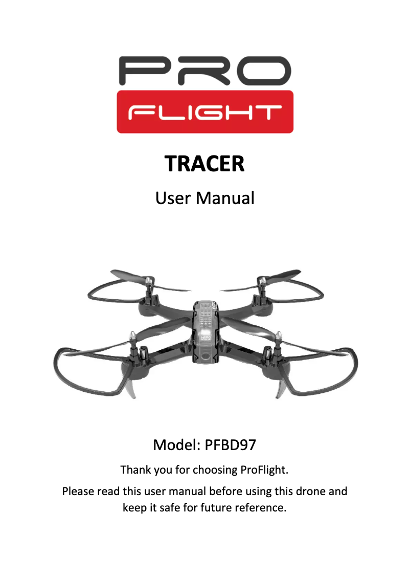 Page 1 de la notice Manuel utilisateur ProFlight Tracer