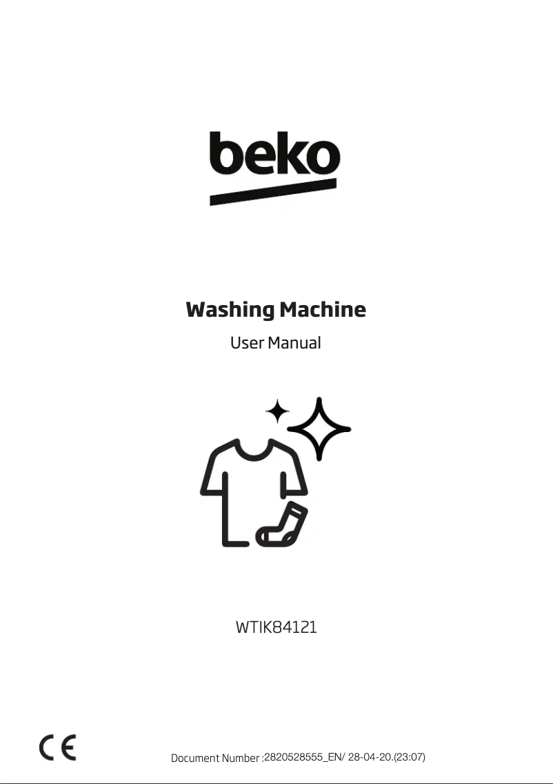 Page 1 de la notice Manuel utilisateur Beko WTIK84121