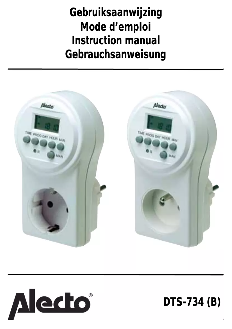 Image de la première page du manuel de l'appareil DTS-734