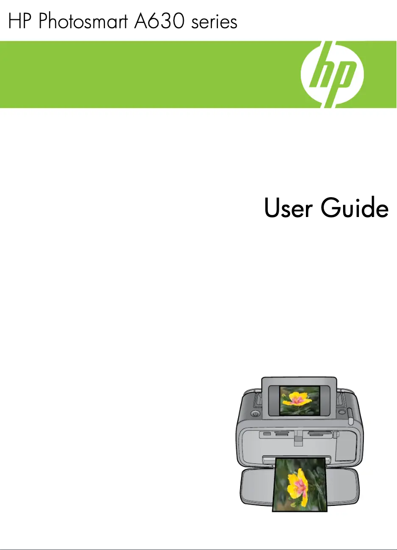 Page 1 de la notice Manuel utilisateur HP Photosmart A636