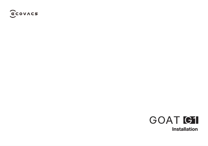 Image de la première page du manuel de l'appareil GOAT G1