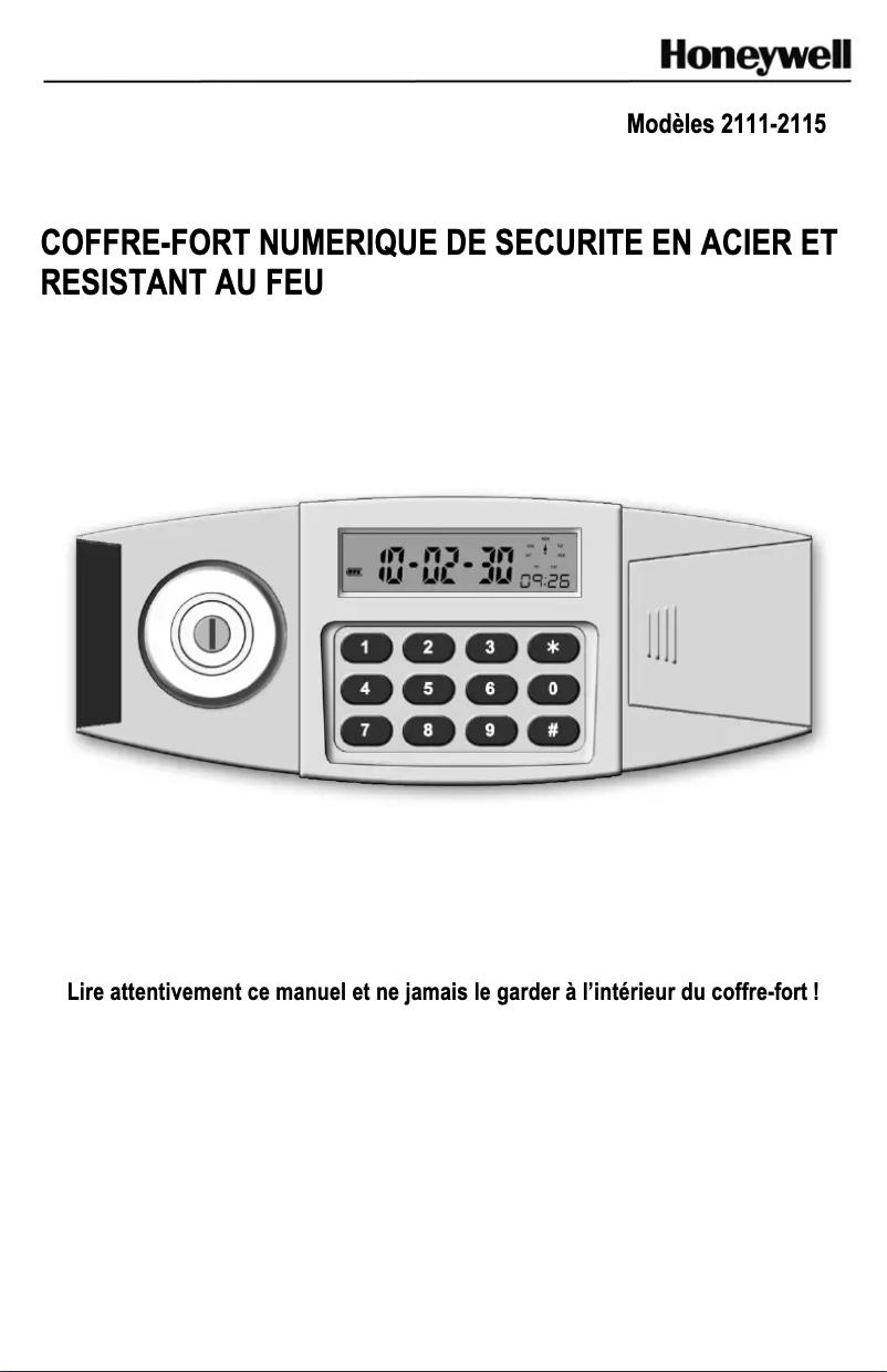 Page n°1 - Manuel utilisateur Honeywell 2111