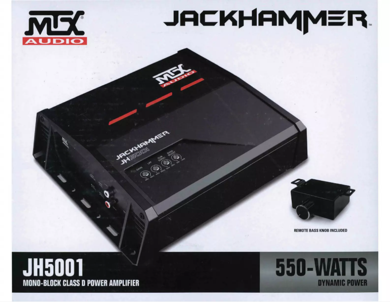 Image de la première page du manuel de l'appareil JackHammer JH5001