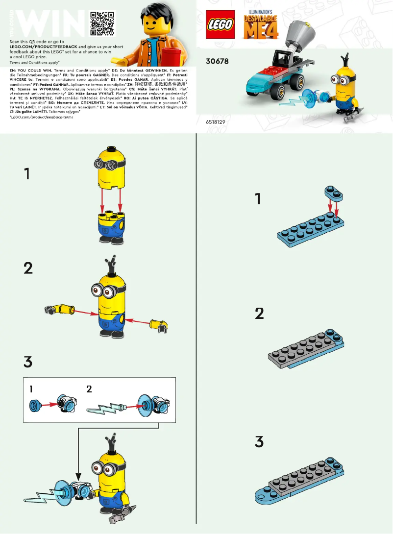 Page 1 de la notice Manuel utilisateur Lego 30678