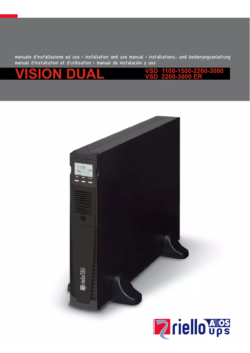 Imagen de la primera página del manual del dispositivo Vision Dual 1500