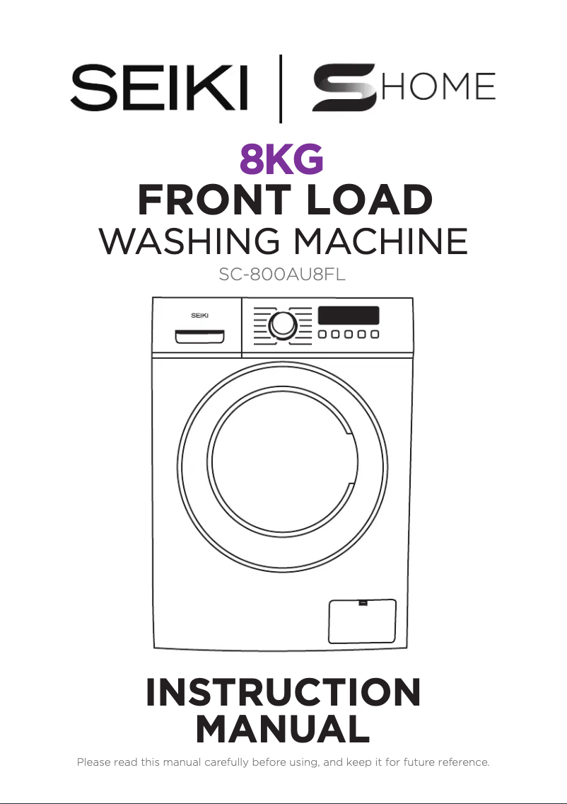 Page n°1 - Manuel utilisateur Seiki SC-800AU8FL