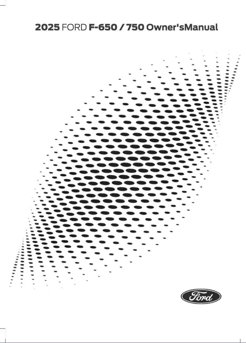 Page 1 de la notice Manuel utilisateur Ford F-650 (2025)