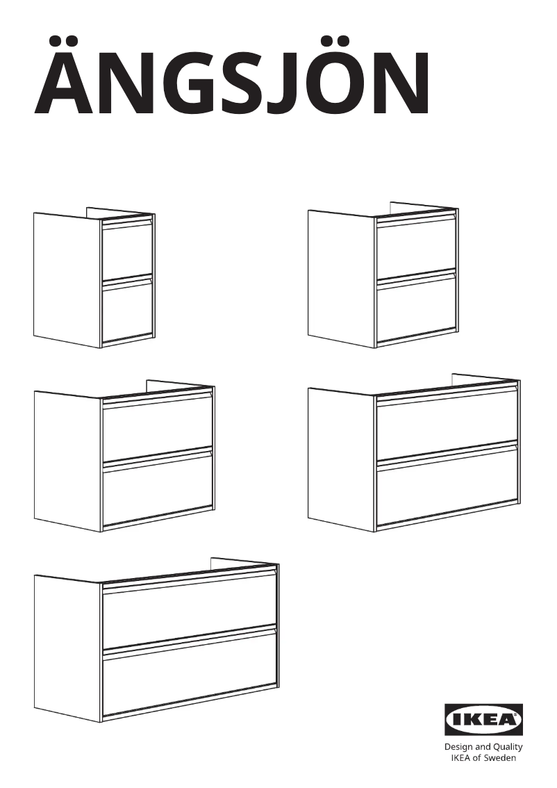 Página 1 del manual Manual de usuario Ikea ÄNGSJÖN 805.317.69