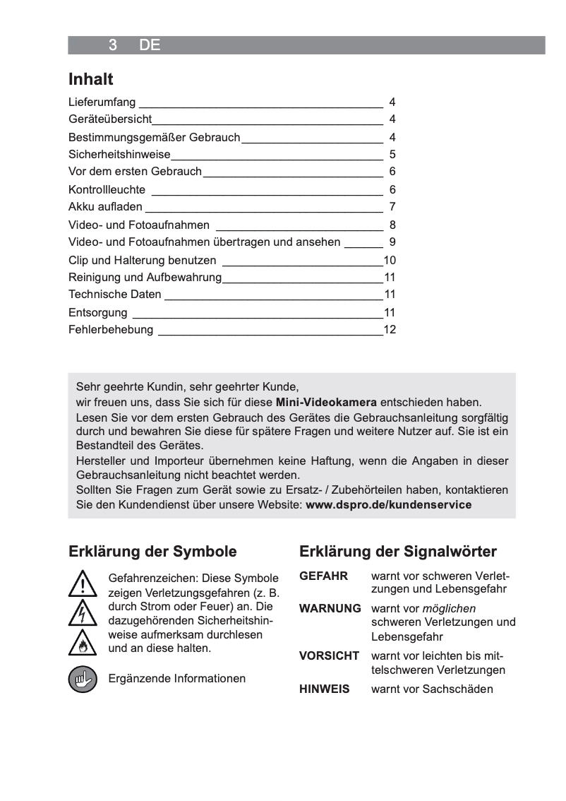 Image de la première page du manuel de l'appareil 04809