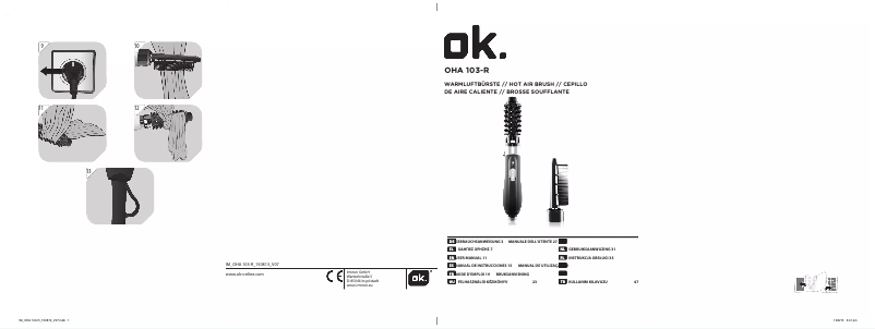 Image de la première page du manuel de l'appareil OHA 103-R