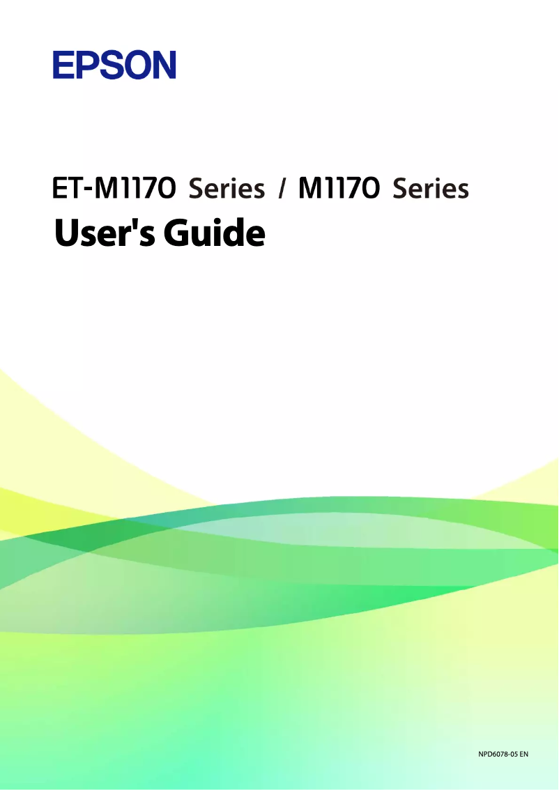 Image de la première page du manuel de l'appareil EcoTank M1178