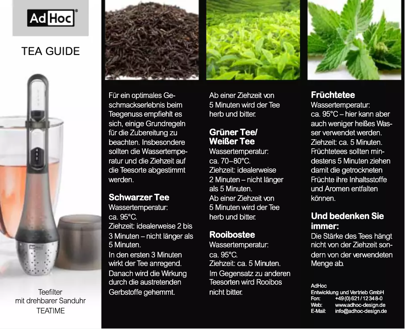 Page 1 de la notice Manuel utilisateur AdHoc TE71