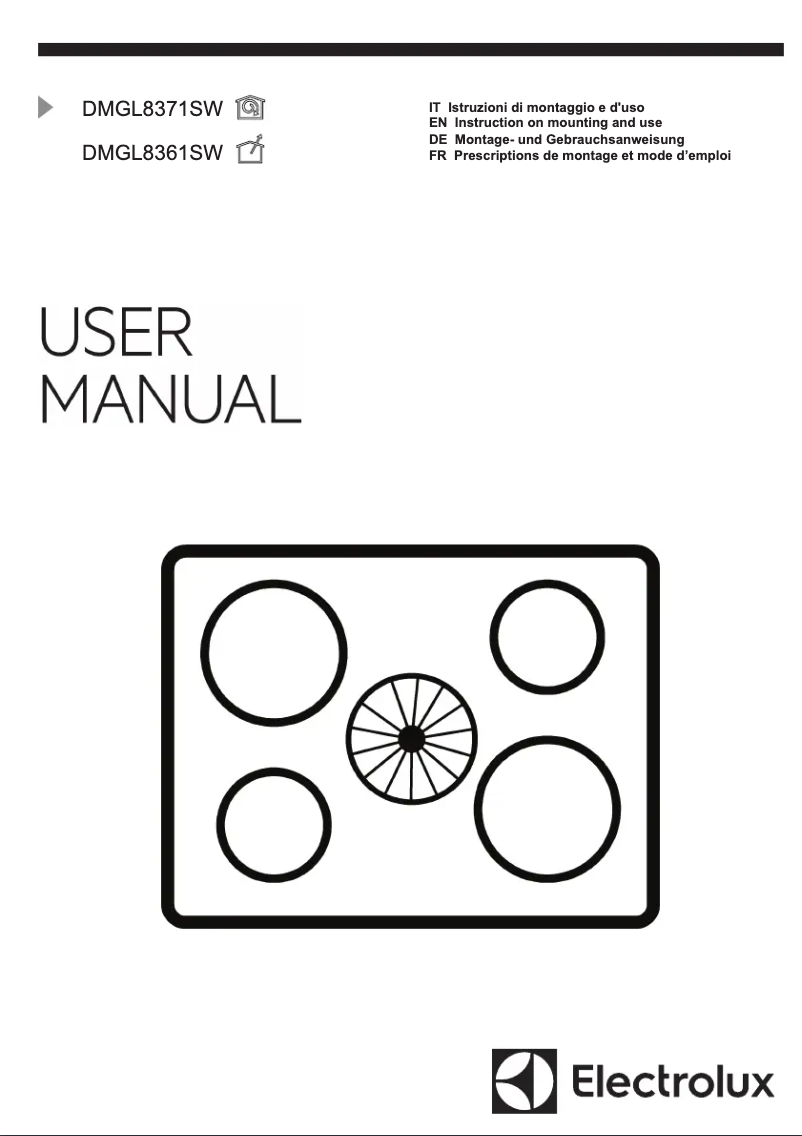 Page n°1 - Manuel utilisateur Electrolux DMGL8361SW