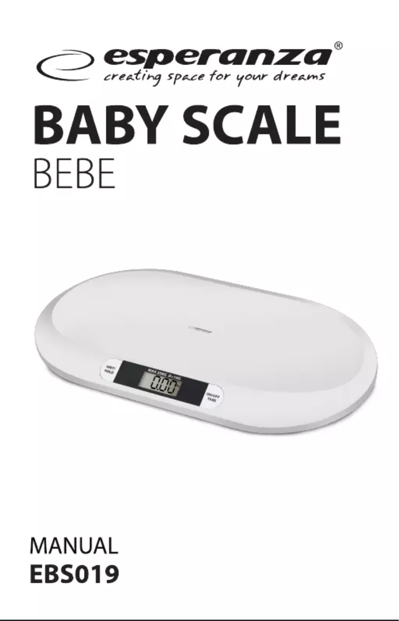 Page 1 de la notice Manuel utilisateur Esperanza EBS019