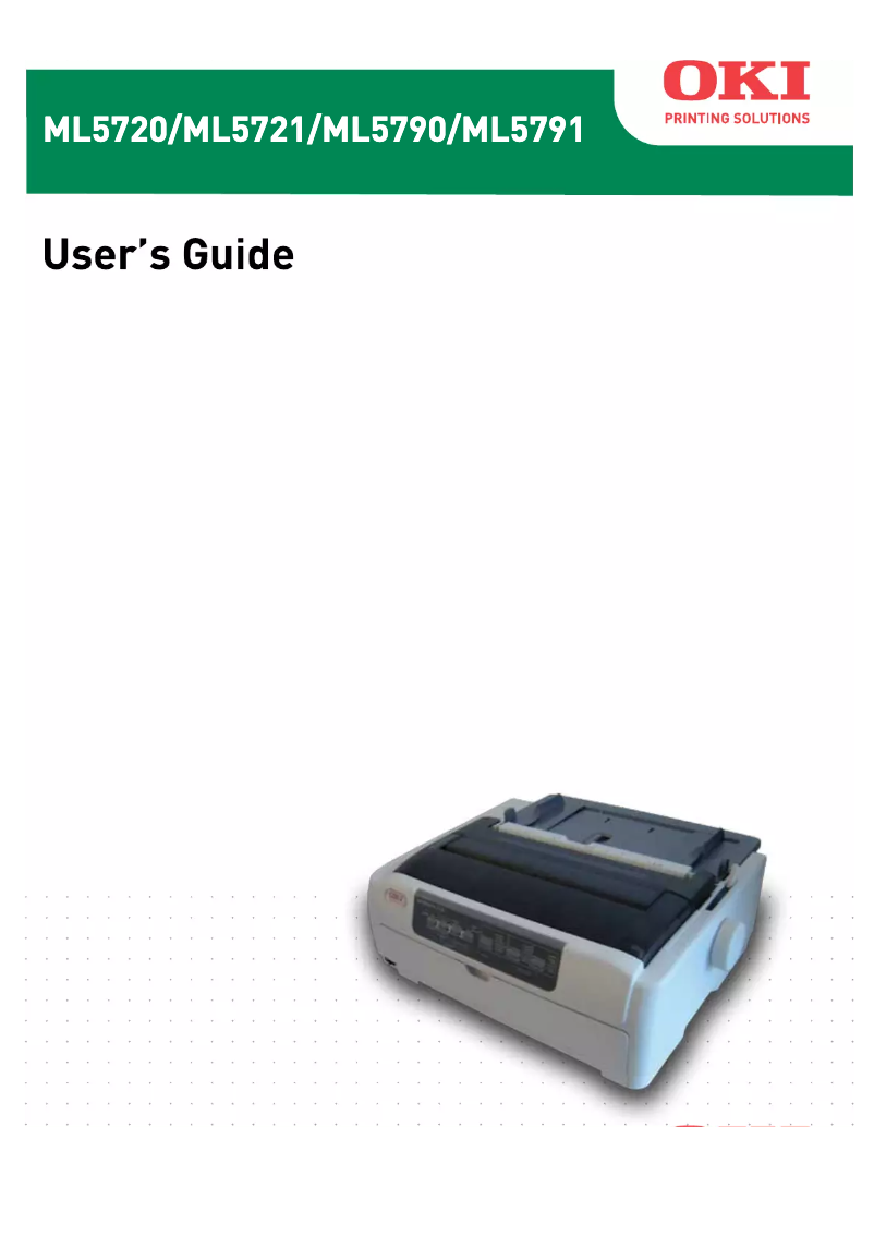 Page 1 de la notice Manuel utilisateur OKI ML5790