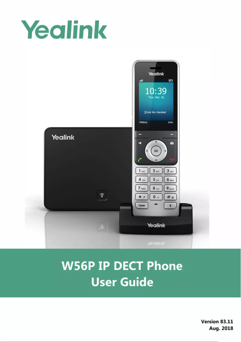 Page 1 de la notice Manuel utilisateur Yealink W56P