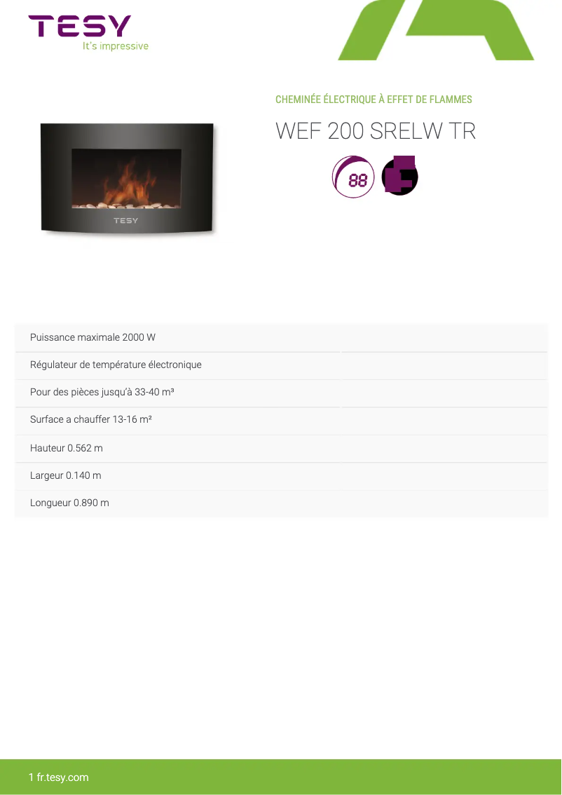 Image de la première page du manuel de l'appareil WEF 200 SRELW TR