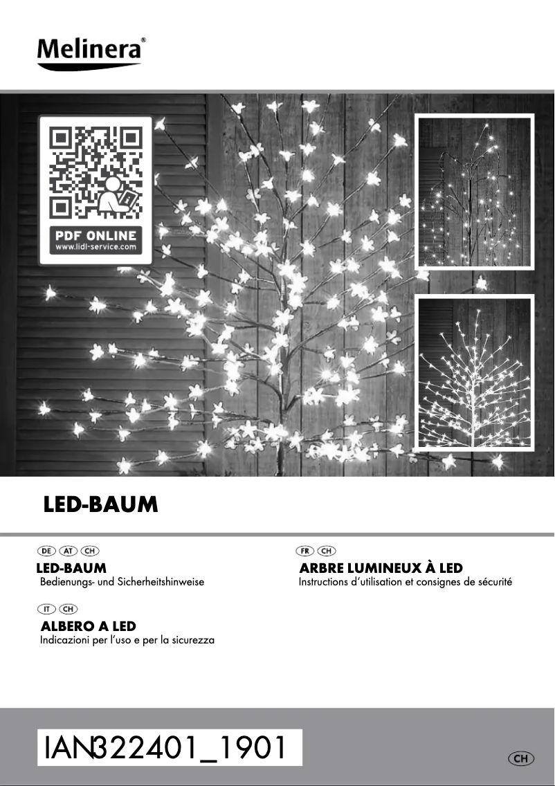 Page 1 de la notice Manuel utilisateur Melinera IAN 113865