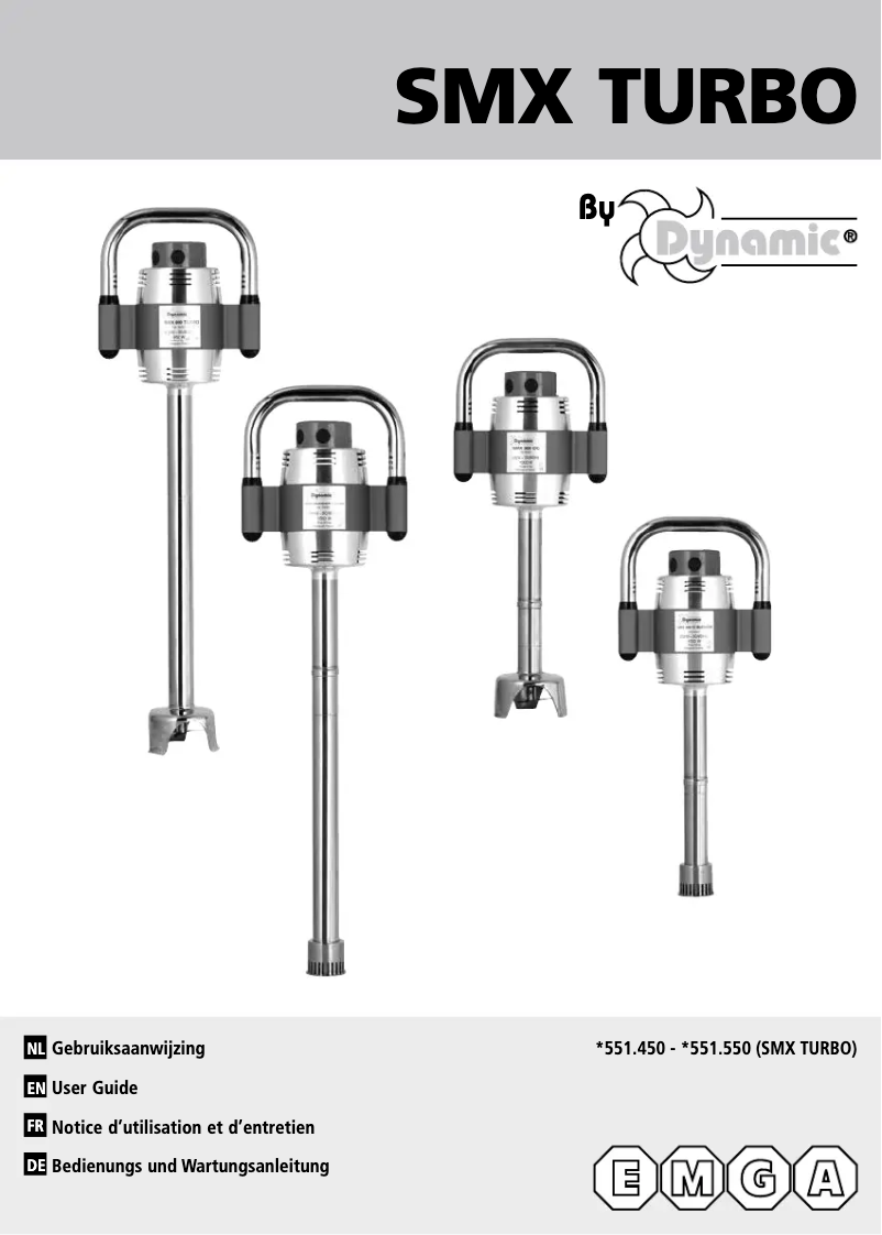Image de la première page du manuel de l'appareil SMX 551550