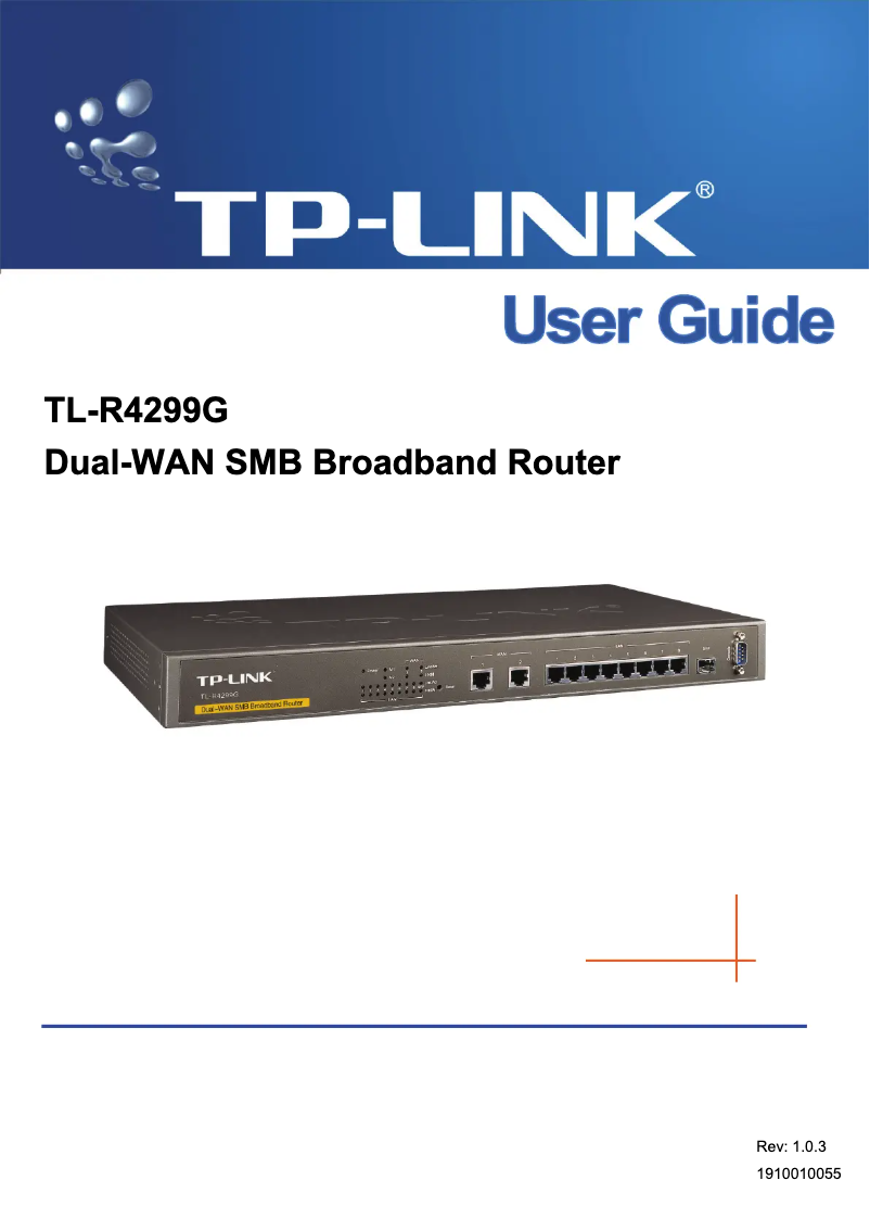 Página 1 del manual Manual de usuario TP-Link TL-R4299G