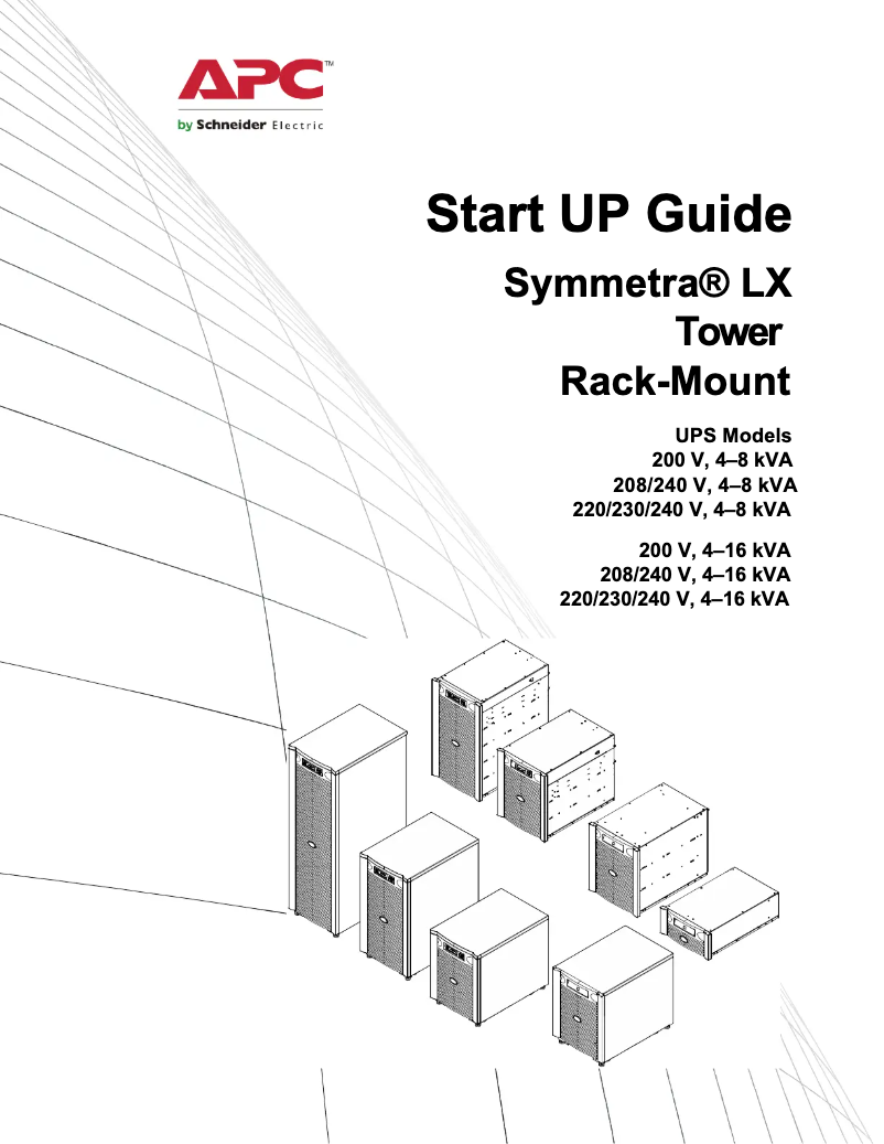 Image de la première page du manuel de l'appareil SYA8K16RMP
