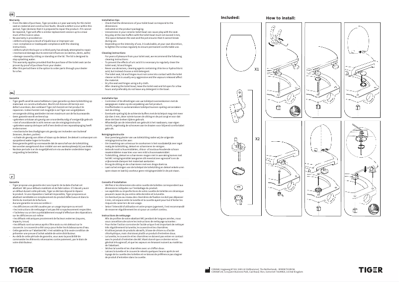 Imagen de la primera página del manual del dispositivo Baya
