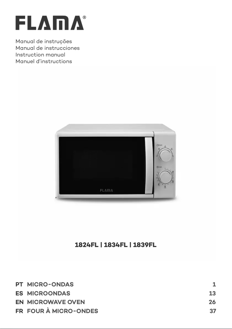 Image de la première page du manuel de l'appareil 1839FL