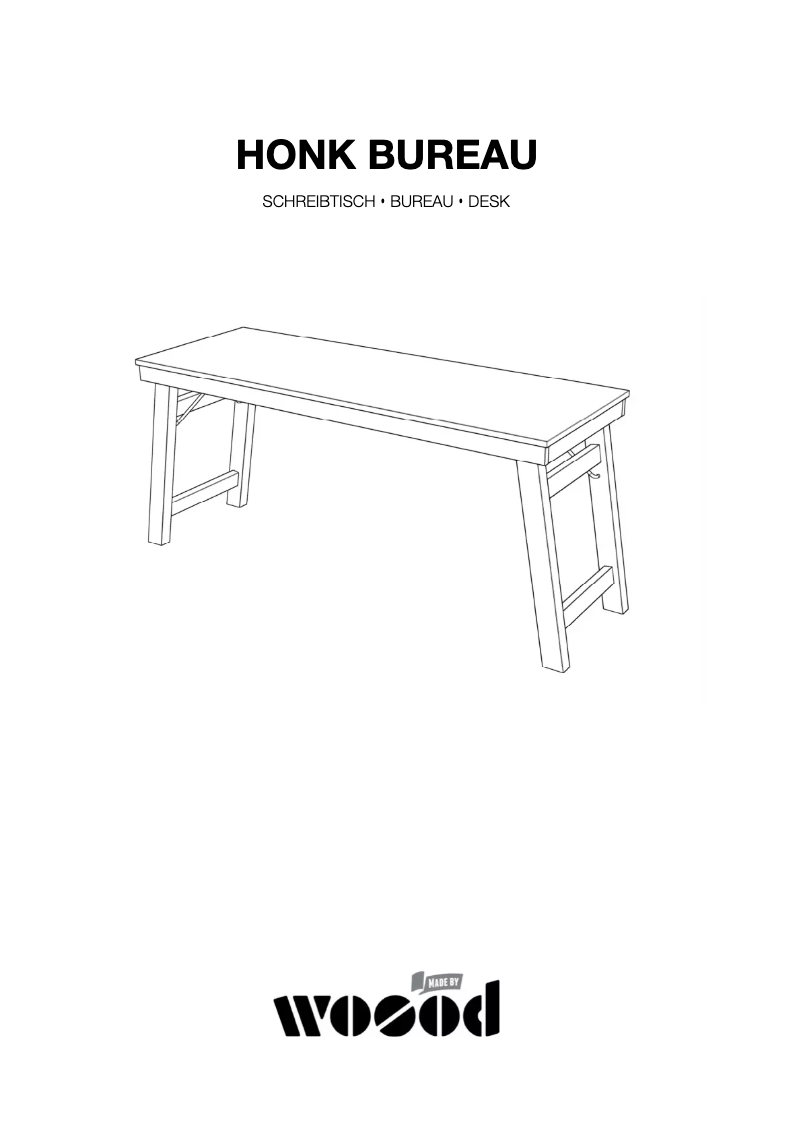 Page 1 de la notice Manuel utilisateur WOOOD Klap