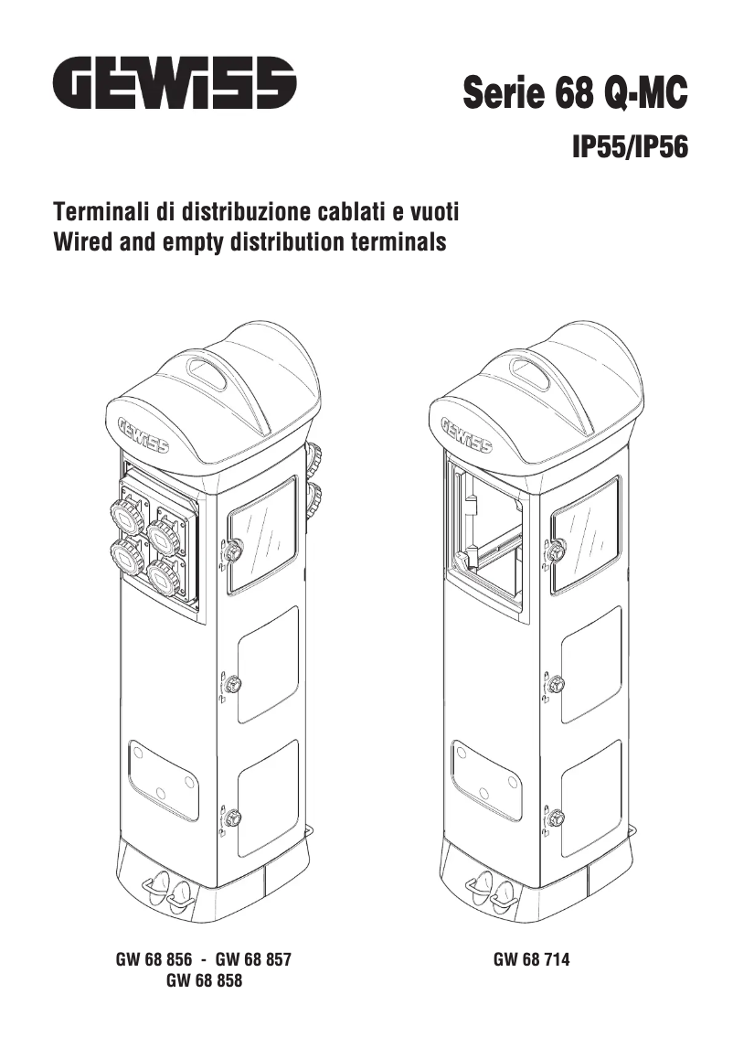 Page 1 de la notice Manuel utilisateur Gewiss GW68714W