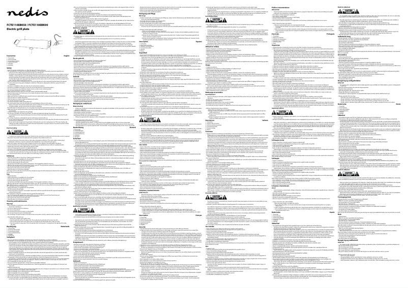 Page n°1 - Manuel utilisateur Nedis FCTE110EBK50