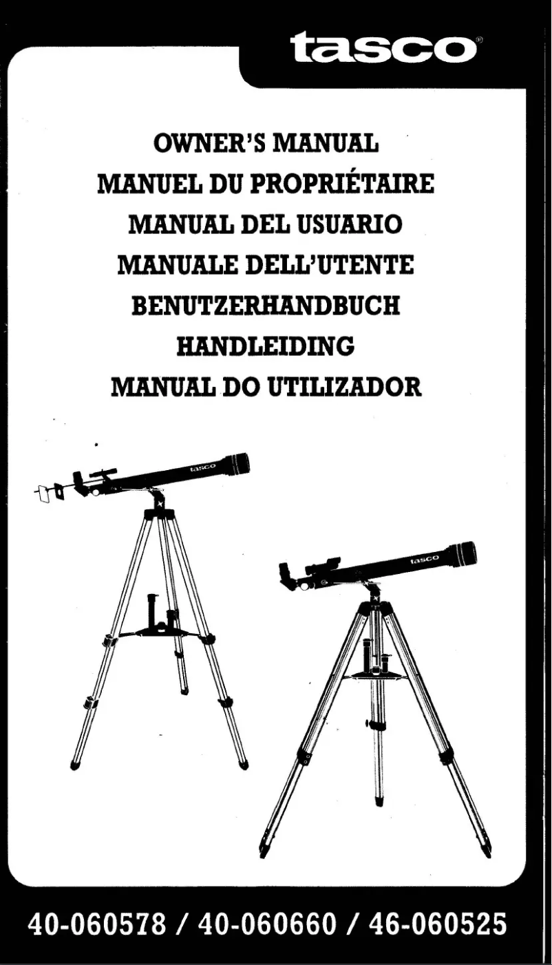 Page n°1 - Manuel utilisateur Tasco 40-060660