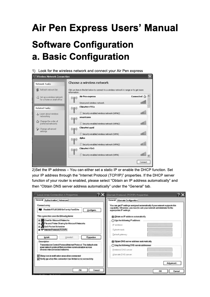 Page n°1 - Manuel utilisateur PQI Air Pen Express
