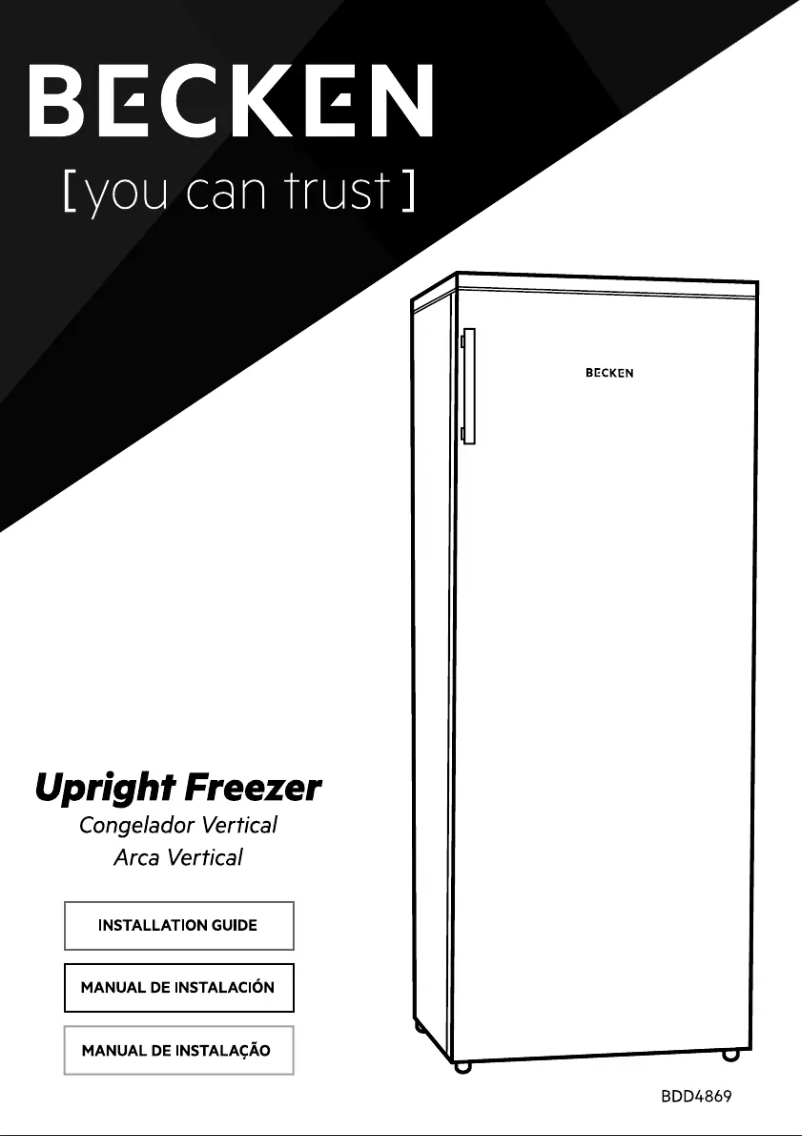 Page 1 de la notice Manuel utilisateur Becken BUF4869