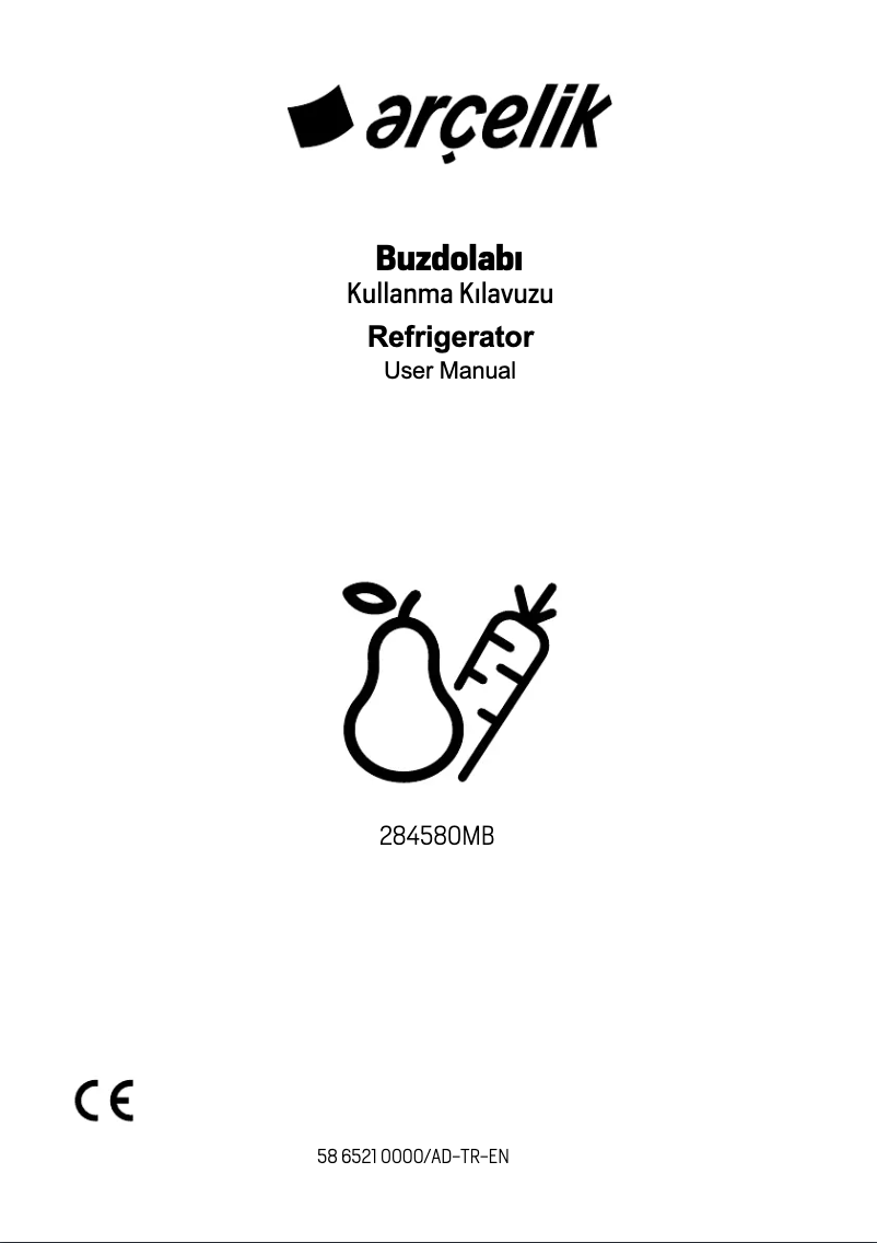 Page 1 de la notice Manuel utilisateur Arçelik 284580 MB