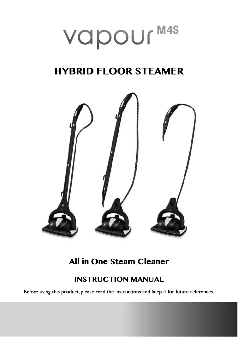 Image de la première page du manuel de l'appareil Vapour M4S