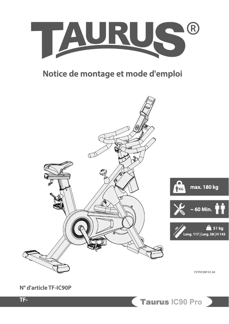 Page n°1 - Manuel utilisateur Taurus IC90 Pro