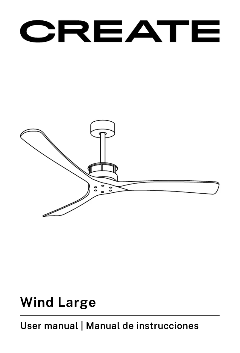 Image de la première page du manuel de l'appareil Wind Large