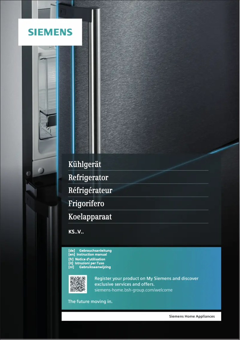 Page n°1 - Manuel utilisateur Siemens KS36VGWDP