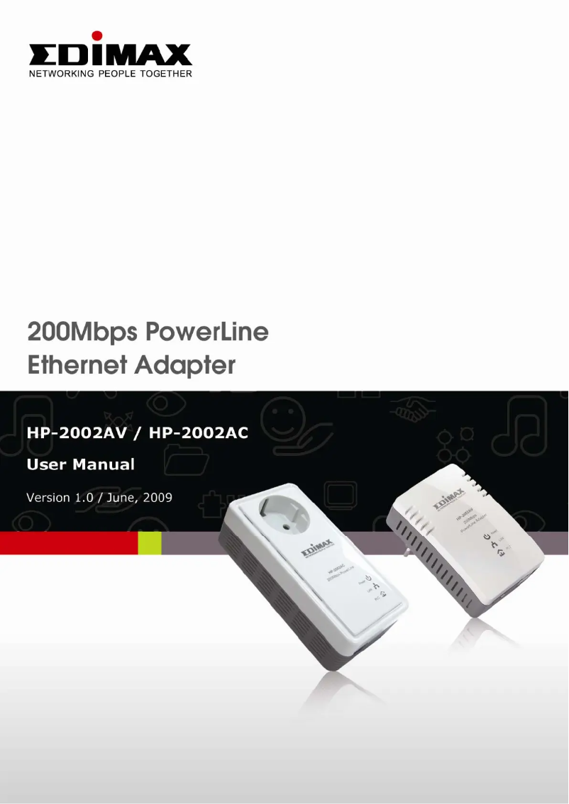 Imagen de la primera página del manual del dispositivo HP-2002AV