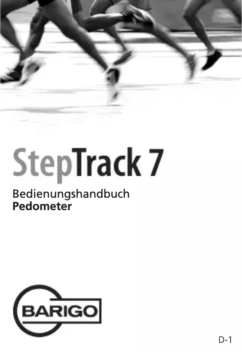 Page n°1 - Manuel utilisateur Barigo StepTrack 7