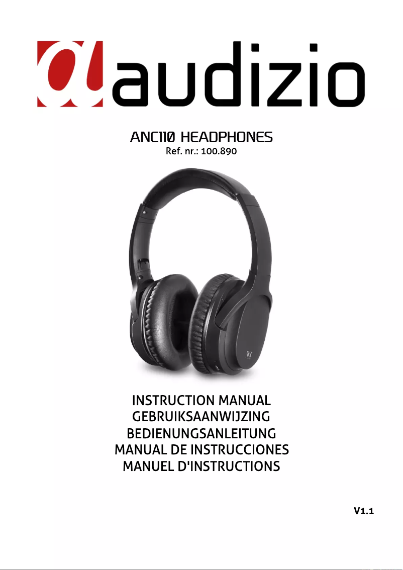 Page n°1 - Manuel utilisateur Audizio ANC110