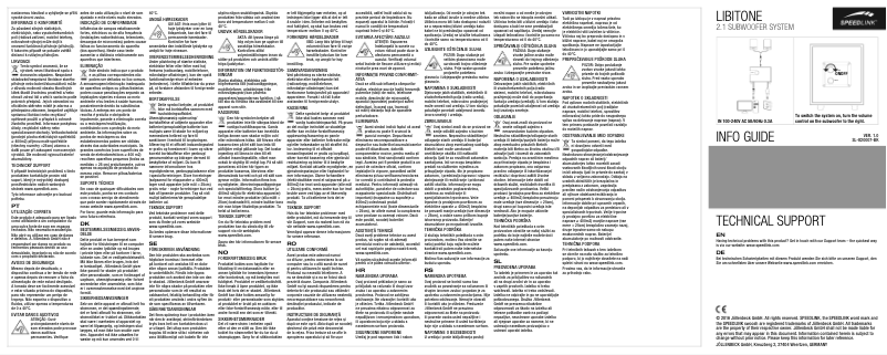 Page 1 de la notice Manuel utilisateur Speed-Link LIBITONE SL-820007-BK