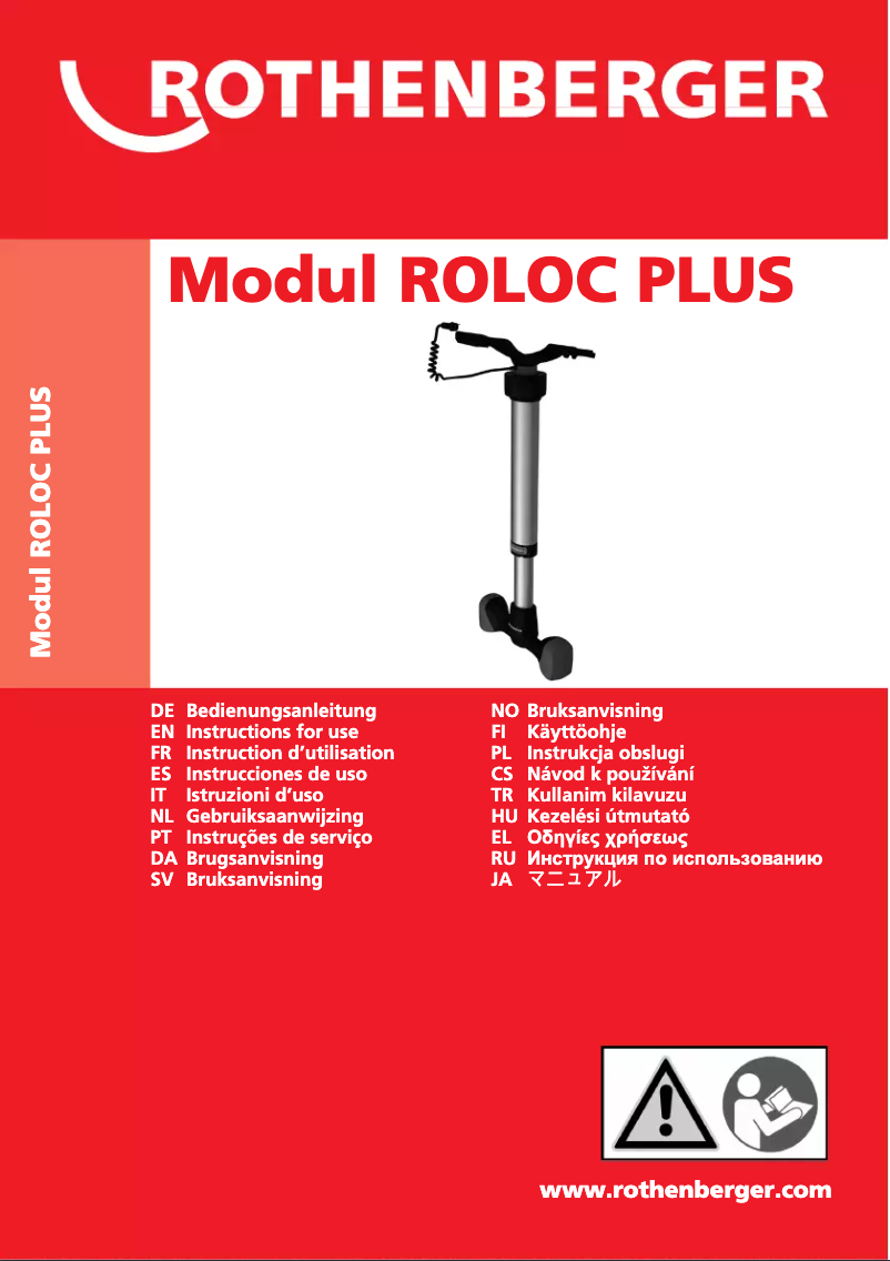 Page n°1 - Manuel utilisateur Rothenberger Modul ROLOC PLUS