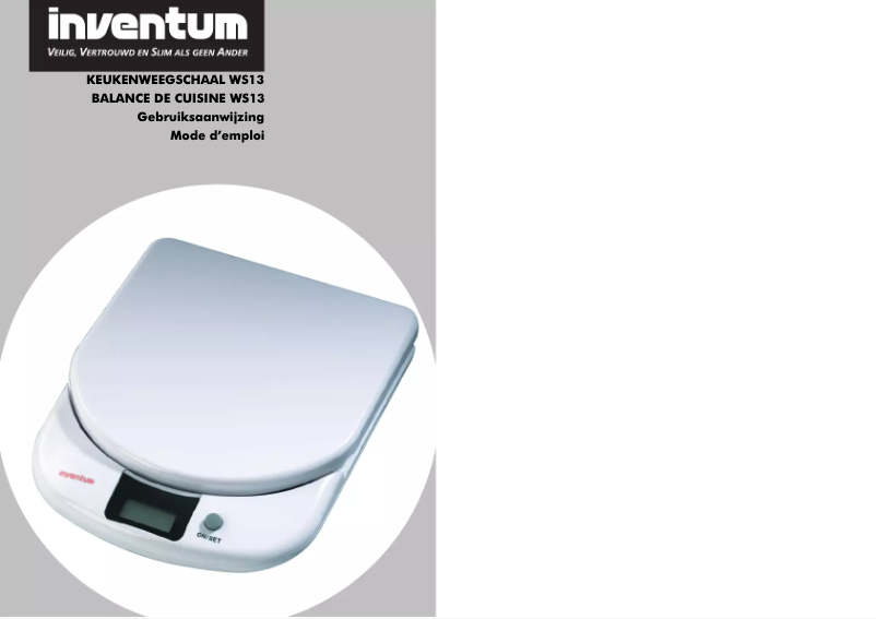 Page n°1 - Manuel utilisateur Inventum WS13