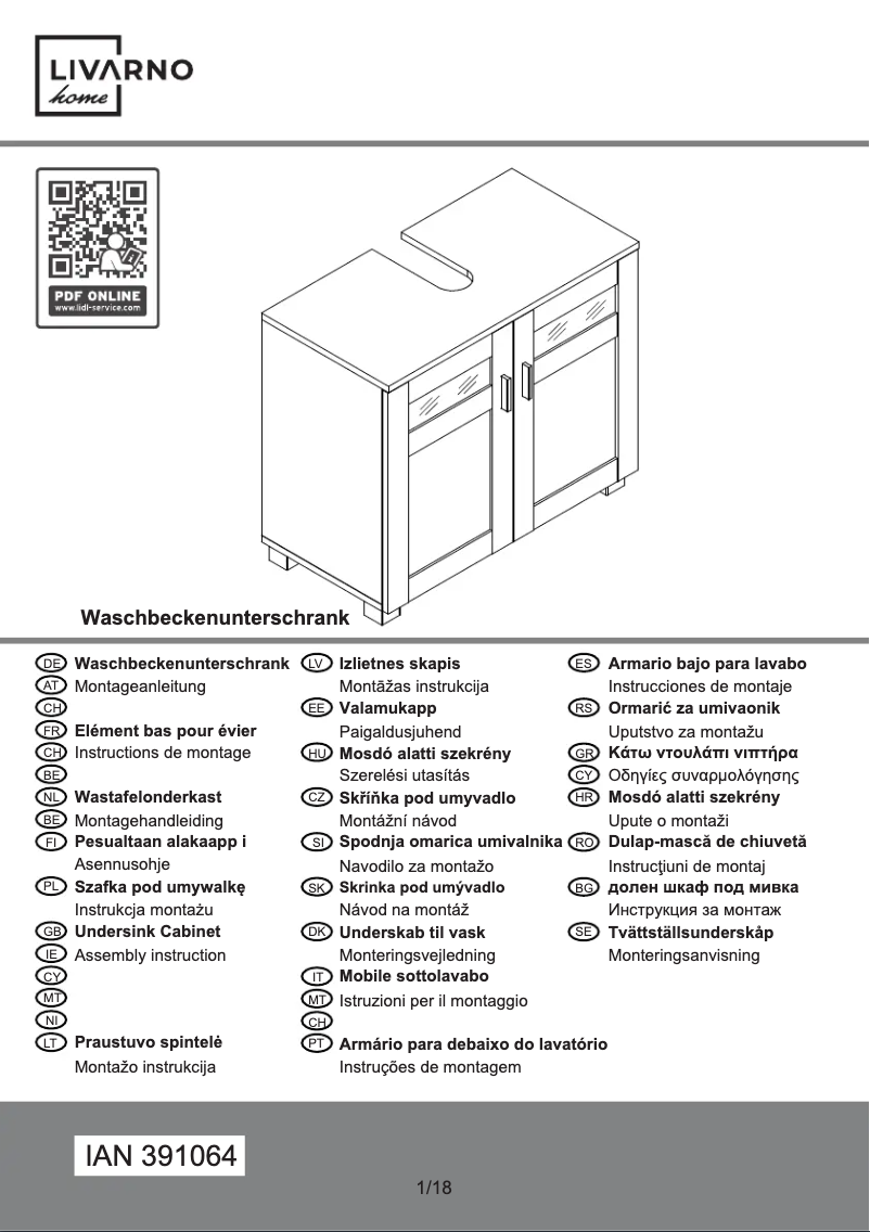 Página 1 del manual Manual de usuario Livarno Lux IAN 391064