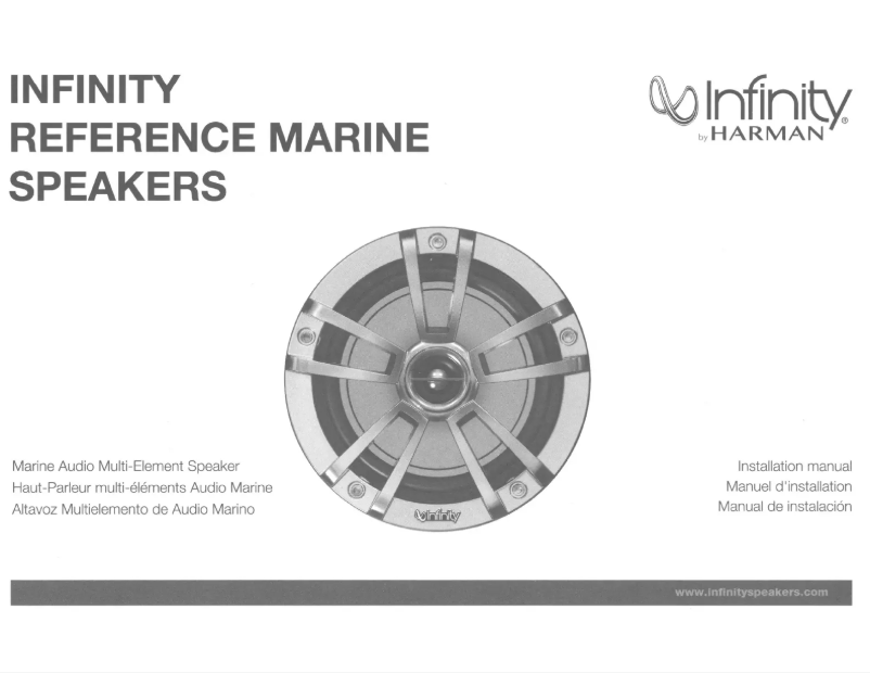 Page 1 de la notice Manuel utilisateur Infinity Reference 822MLT