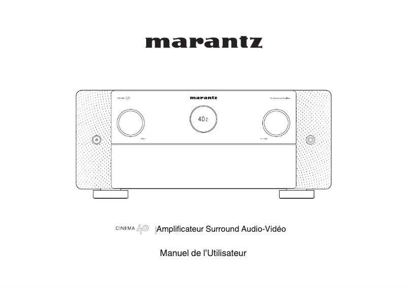 Image de la première page du manuel de l'appareil Cinema 40